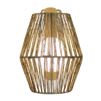 LED Outdoor Rattan Wall Lantern, 2 of 5