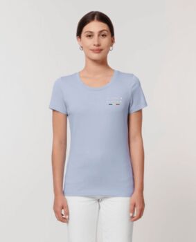 Custom Coordinates, Organic Cotton, Women's T Shirt, 9 of 10