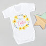 Personalised First Easter Wreath Bodysuit, thumbnail 5 of 6