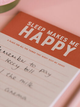 Sleep Makes Me Happy Notepad, 2 of 4