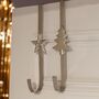 Silver Indoor Christmas Wreath Hanger Collection, thumbnail 1 of 4