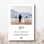 Walk Down The Aisle Proposal Photo Card, Dad Wedding Proposal Card, thumbnail 1 of 3