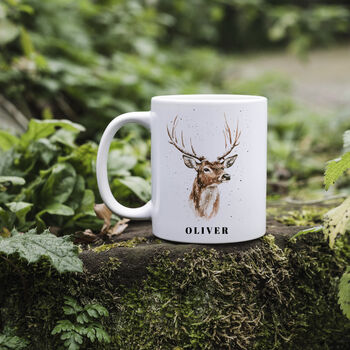 Wolf Personalised Mug For Him, 4 of 5