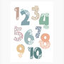 Dinosaur Educational Number Counting Children's Print, thumbnail 3 of 3