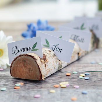 Wooden Wedding Place Card Holder, 4 of 5