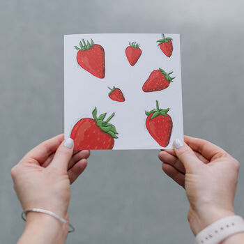 Strawberry Greetings Card, 2 of 6
