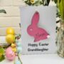 Personalised Easter Bunny Card Granddaughter Grandson, thumbnail 4 of 7