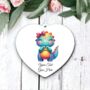 Personalised Cute Dinosaur Love Heart Hand, thumbnail 2 of 2