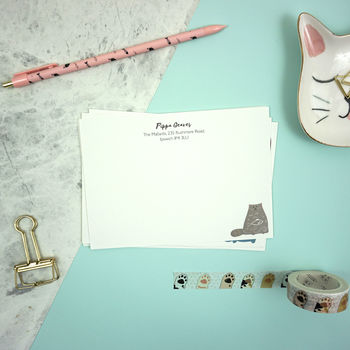 Personalised Cat Attack!!! Correspondence Cards, 7 of 11