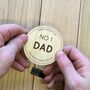 Personalised Wooden Father's Day Badge, thumbnail 2 of 4