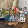 Pick Five Colorful Handcrafted Mini Ceramic Houses, thumbnail 1 of 11