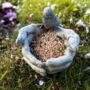 Garden Bird Feeder Decorative Stone Bath Novelty Hands, thumbnail 1 of 10