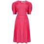 Daisy Dress In Raspberry Vintage 1940s Style, thumbnail 1 of 3