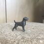 Miniature Bronze Border Terrier Sculpture, thumbnail 4 of 8