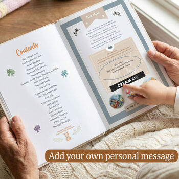 Christening Gift For Boys, Girls. A Personalised Rhymes Book, 3 of 10