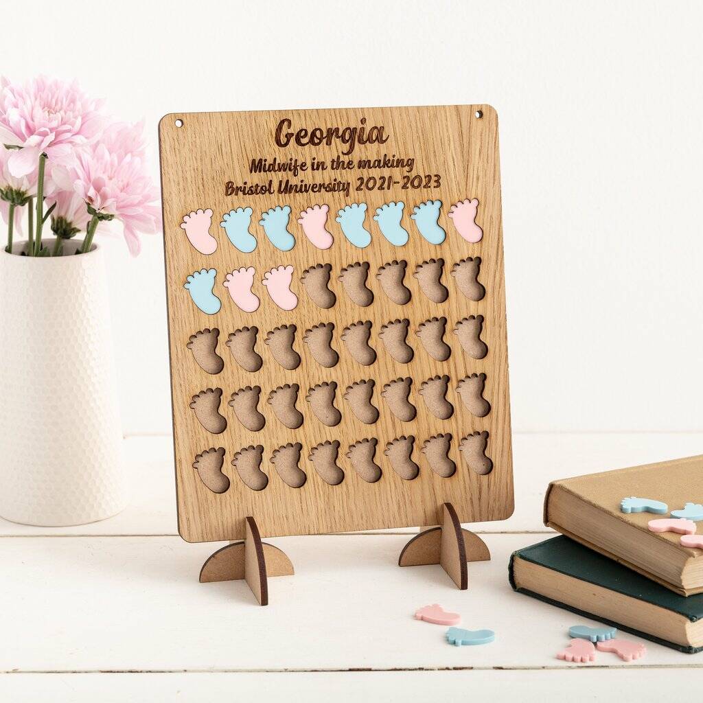 Student Midwife Personalised Delivery Counting Board, 1 of 6