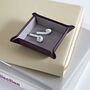 Personalised Pop Up Luxury Small Leather Valet Tray, thumbnail 2 of 9