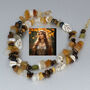 Autumn Elegance Gemstone And Pearl Necklace, thumbnail 2 of 5