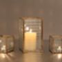 Three Copper Frame With Glass Candleholder Lantern, thumbnail 6 of 7