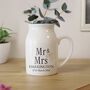 Personalised Black And Gold Wedding Jug Vase, thumbnail 3 of 5