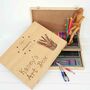 Personalised Stationery Wooden Art Box Case, thumbnail 2 of 11