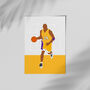 Kobe Bryant La Lakers Basketball Poster, thumbnail 3 of 4