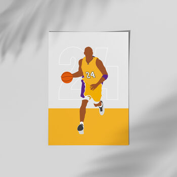 Kobe Bryant La Lakers Basketball Poster, 3 of 4