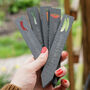 Personalised Slate Herb And Vegetable Plant Markers, thumbnail 1 of 2