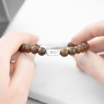 Personalised Men's Wooden Bracelet, 5 of 8