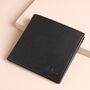 Personalised Men's Leather Wallet And Card Holder Gift Set In Black, thumbnail 3 of 6