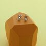 Tiny Opal Flower Stud Earrings, thumbnail 1 of 2