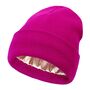 Chemo Headwear Wooly Beanie Hat Satin Lined, thumbnail 9 of 11