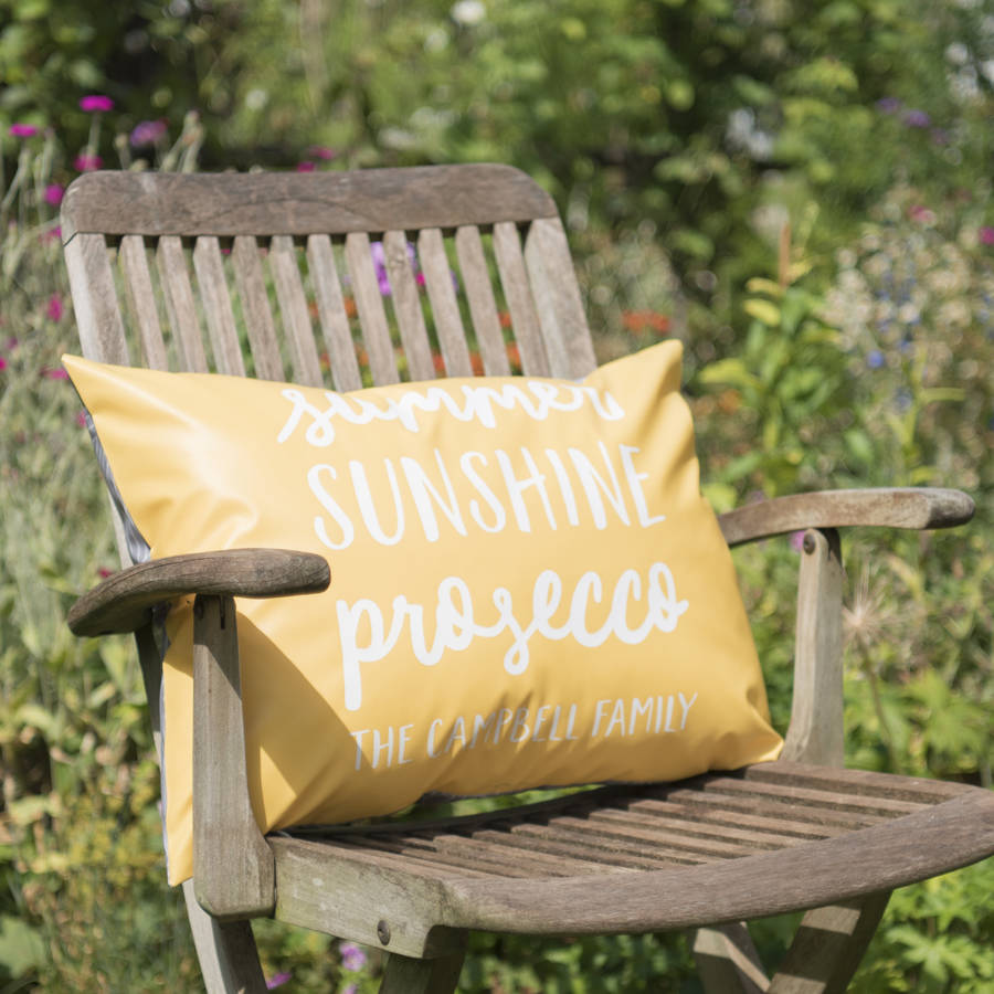 Personalised Summer Favourites Outdoor Cushion, 1 of 4