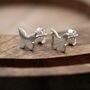 Sterling Silver Butterfly Stud Earrings, thumbnail 5 of 7