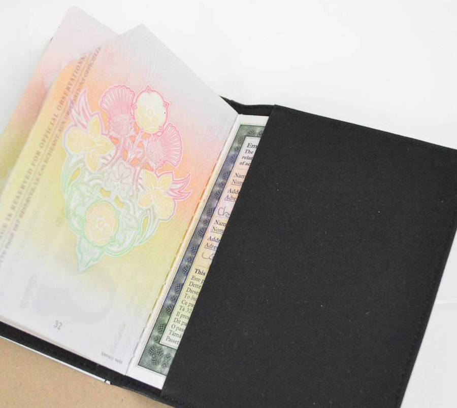 Personalised Alphabet And Name Passport Cover By Tillie Mint Loves