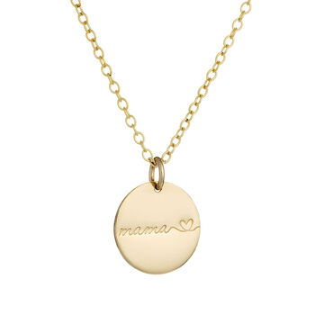 Gold Plated Or Sterling Silver Mama Necklace, 2 of 4