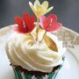 Fancy Flowers Cupcake Wrappers And Toppers Cupcake Kit, thumbnail 2 of 4