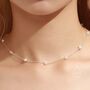 Genuine Pearl Choker Necklace, thumbnail 7 of 12