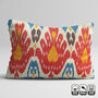 Traditional Multicoloured Ikat Cotton Cushion Cover, thumbnail 1 of 7