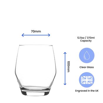 Personalised Ella Whisky Glass With Gift Box, 2 of 6