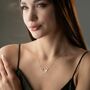 Wanderlust Journey Heart Airplane Necklace, thumbnail 8 of 9