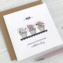 Personalised Flower Pots Mother's Day Card, thumbnail 1 of 4