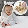 Personalised White Baby Gown And Giraffe Comforter Set, thumbnail 1 of 12