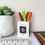 Personalised Daddy And Me Lego® Brick Pencil Pot Desk Tidy, thumbnail 1 of 6