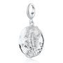 Engraved Sterling Silver Scorpio Zodiac Necklace, thumbnail 5 of 9