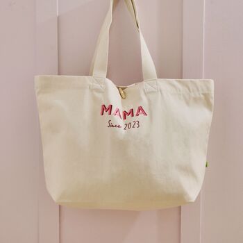 Personalised Adults Mama Large Shopper Tote Bag, 2 of 3