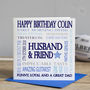 Personalised Birthday Card For Him, thumbnail 1 of 1