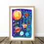 Space Planets Kids Print, thumbnail 7 of 9