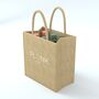 Six Wine Bottle Jute Bag, thumbnail 2 of 4