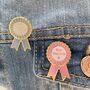 Top Teacher Rosette Enamel Pin | End Of Term Thank You Gift For Teachers And Teaching Assistants, thumbnail 2 of 10
